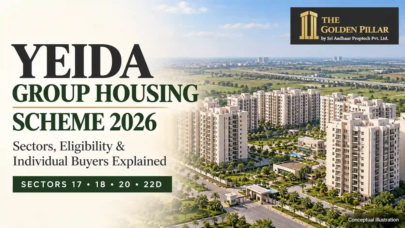 YEIDA Group Housing Scheme 2026 : Sectors, Eligibility & Individual Buyers Explained